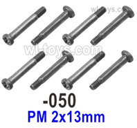 UDI RC 1603 Parts-Step Screws.1601-050.PM 2x13mm. Total 8pcs. UDI 1603 1/16 Rally Car Accessories..